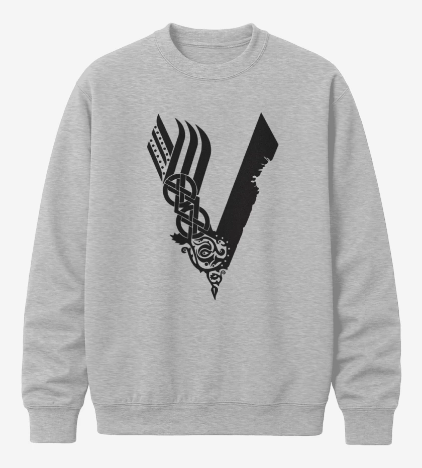 Poleron polo Gris Melange de Vikings negro