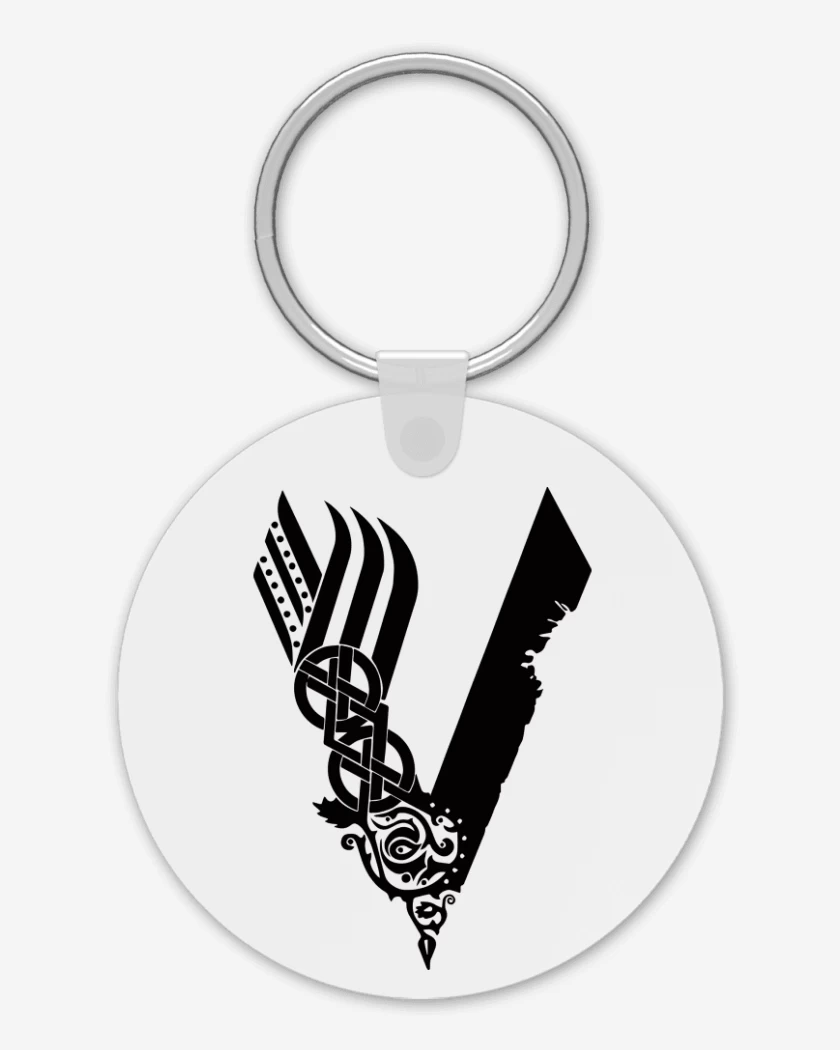 Llavero Blanco de Vikings negro