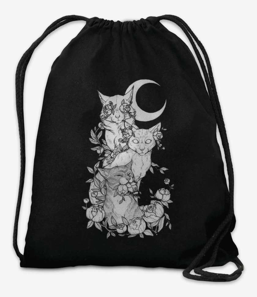Mochila Negro de Gatos 2