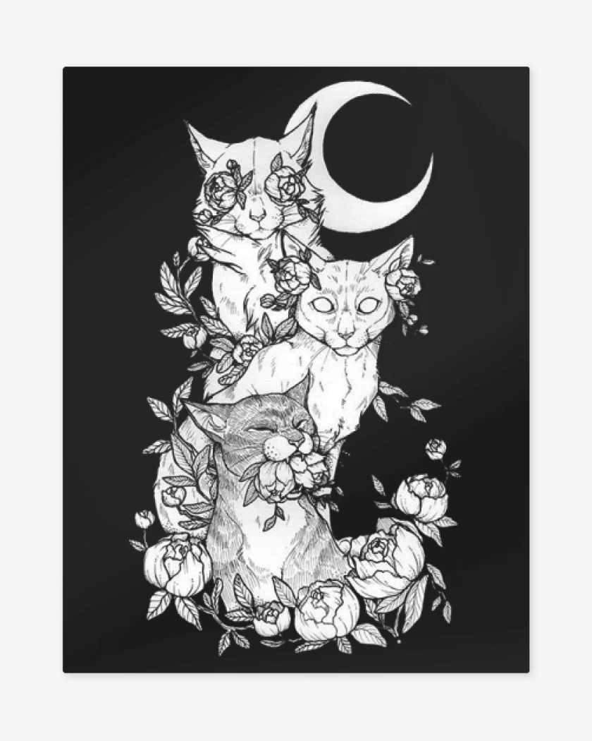 Print metalico Negro de Gatos 2