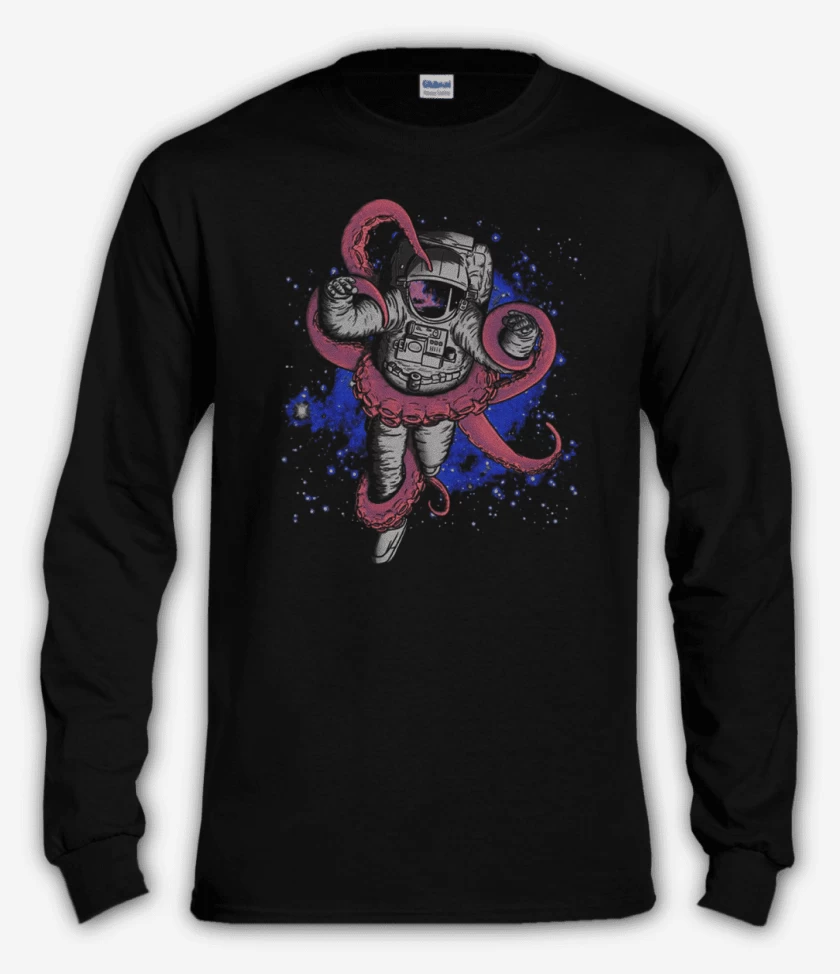 Polera manga larga Negro de Astronauta 13