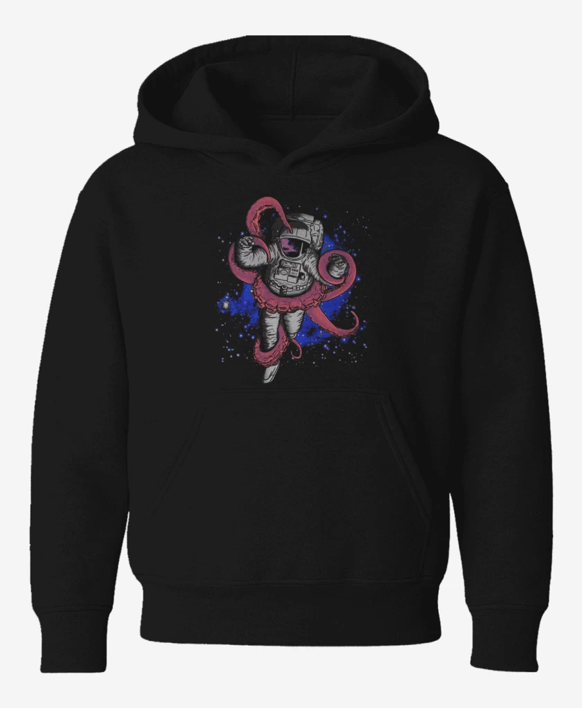 Poleron de niño Negro de Astronauta 13