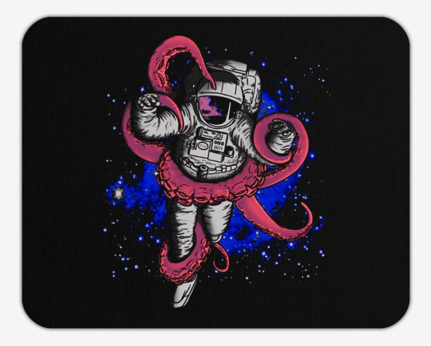 Mousepad Negro de Astronauta 13