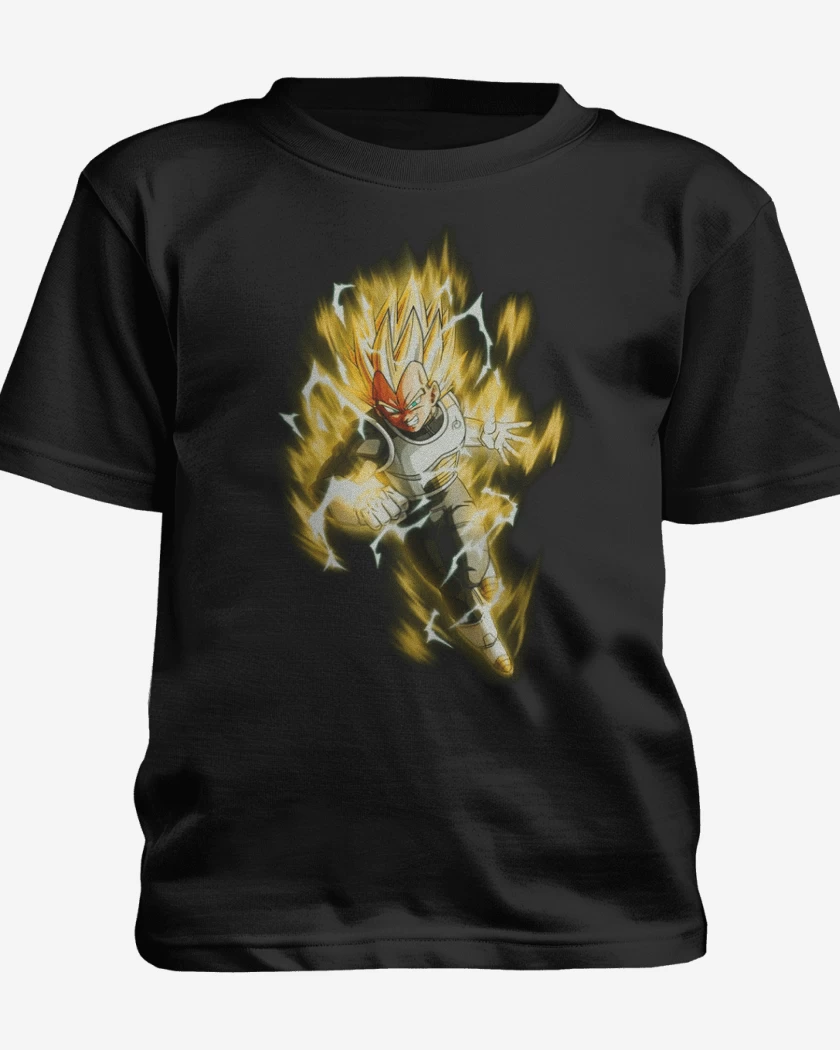 Polera de niño Negro de Vegeta dbs