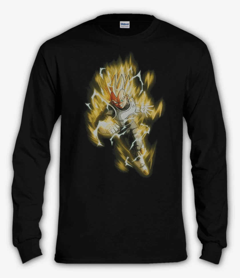 Polera manga larga Negro de Vegeta dbs
