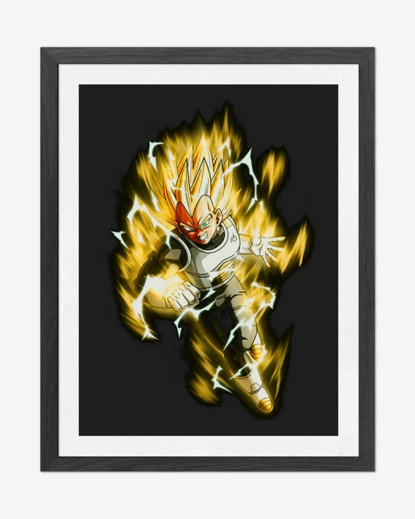 Cuadro decorativo Negro de Vegeta dbs