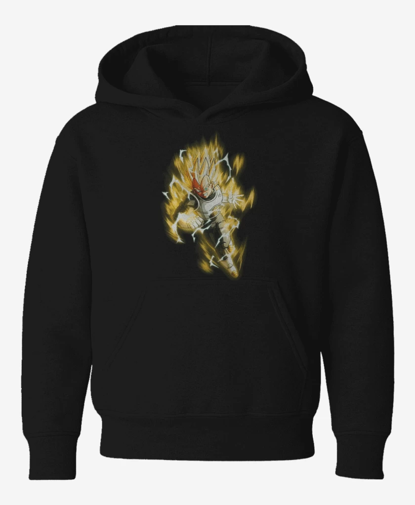 Poleron de niño Negro de Vegeta dbs