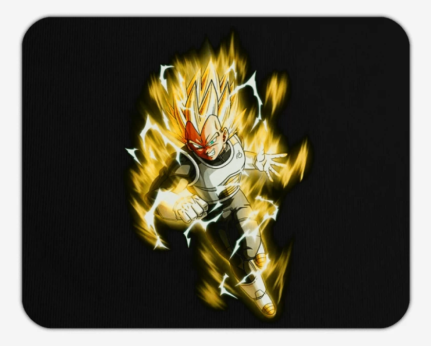 Mousepad Negro de Vegeta dbs