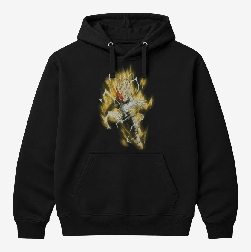 Polerón Canguro Negro de Vegeta dbs