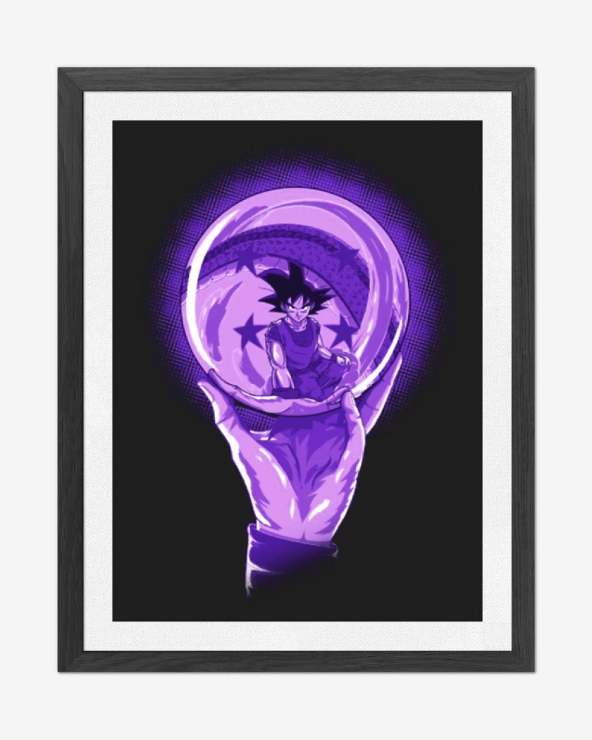 Cuadro decorativo Negro de Goku 5