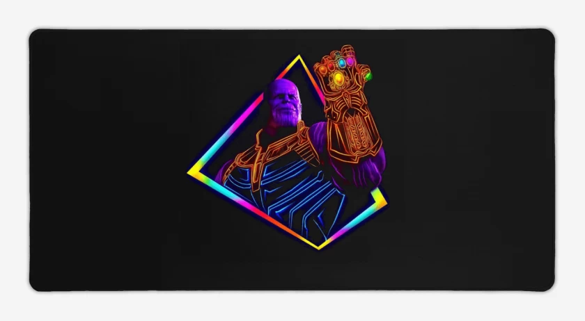 Mouse pad Gamer Negro de Thanos ultimate
