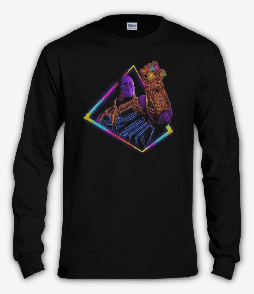 Polera manga larga Negro de Thanos ultimate
