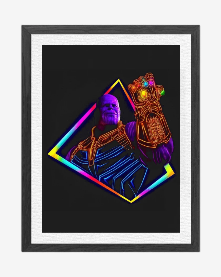 Cuadro decorativo Negro de Thanos ultimate