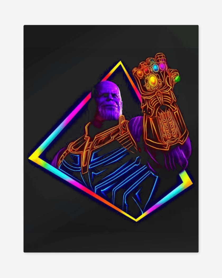 Print metalico Negro de Thanos ultimate