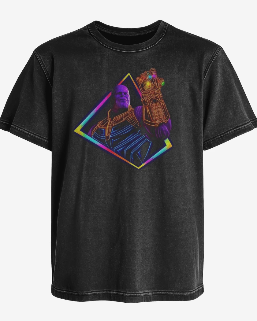 Polera desgastada Negro de Thanos ultimate
