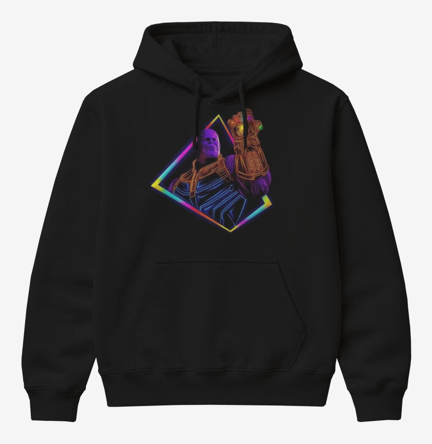 Poleron Canguro básico Negro de Thanos ultimate