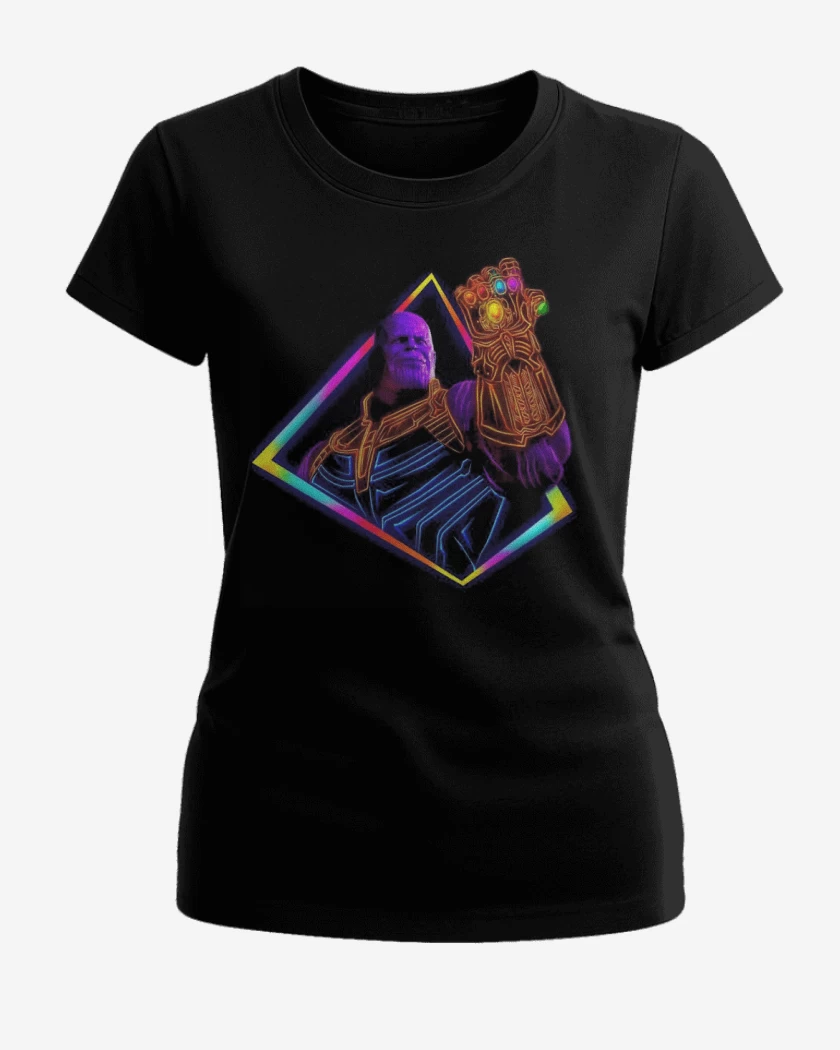Polera de Mujer Negro de Thanos ultimate