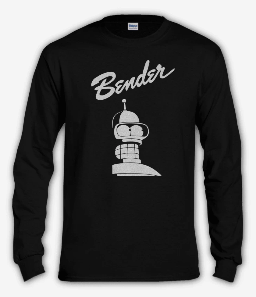 Polera manga larga Negro de Bender 2