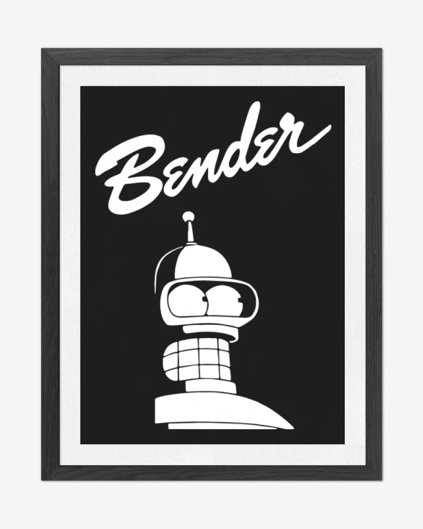 Cuadro decorativo Negro de Bender 2