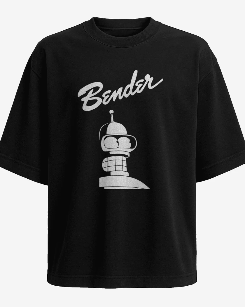 Polera Oversize Negro de Bender 2