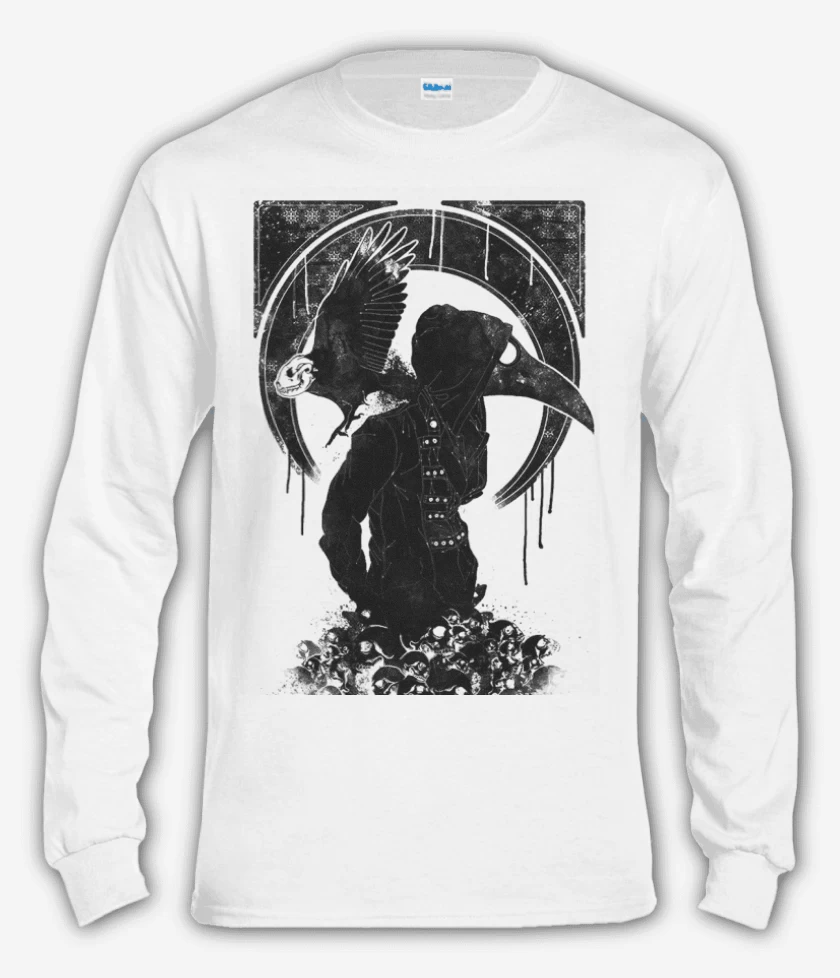 Polera manga larga Medico de la peste negra 