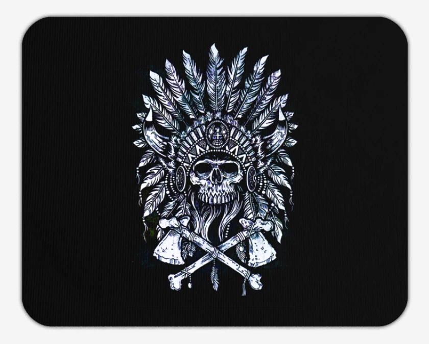 Mousepad Indian skull 3