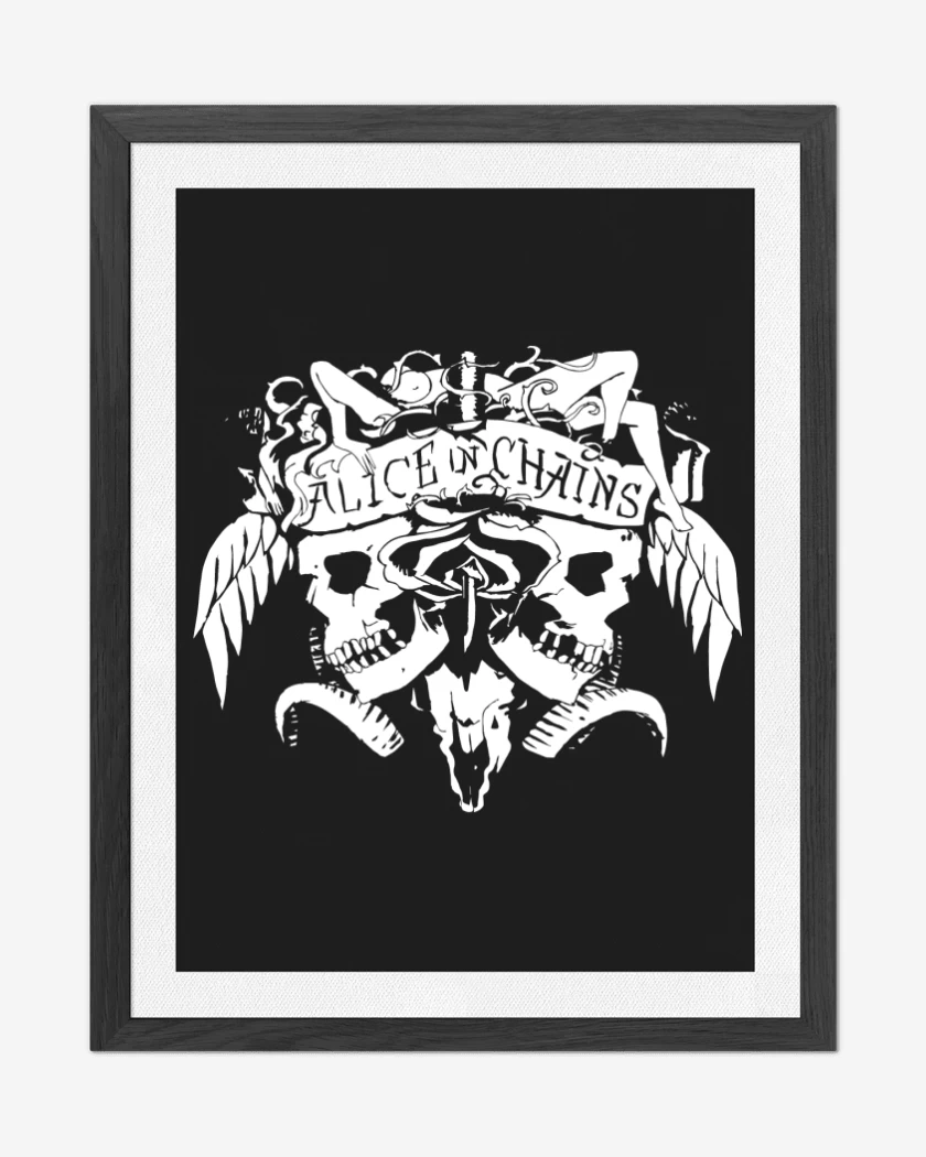 Cuadro decorativo Negro de Alice In Chains