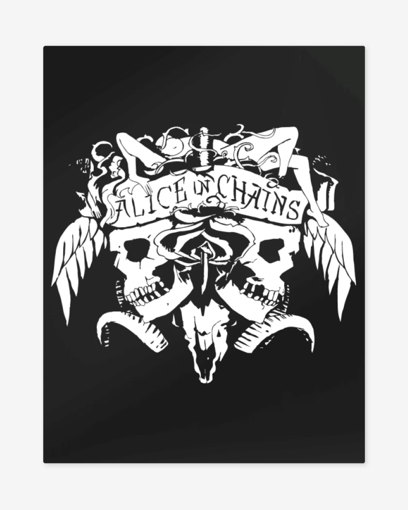Print metalico Negro de Alice In Chains