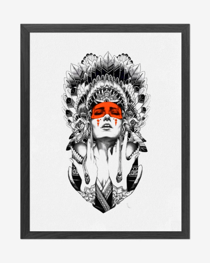 Cuadro decorativo Blanco de india 