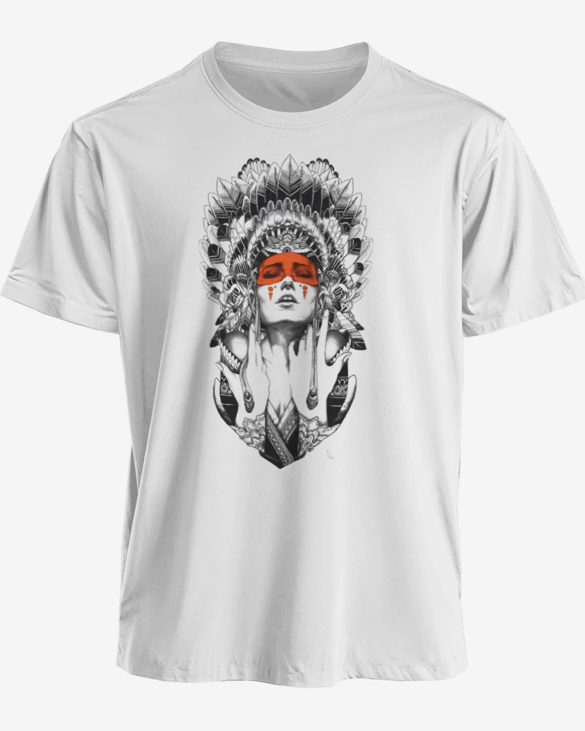 Polera premium Blanco de india 
