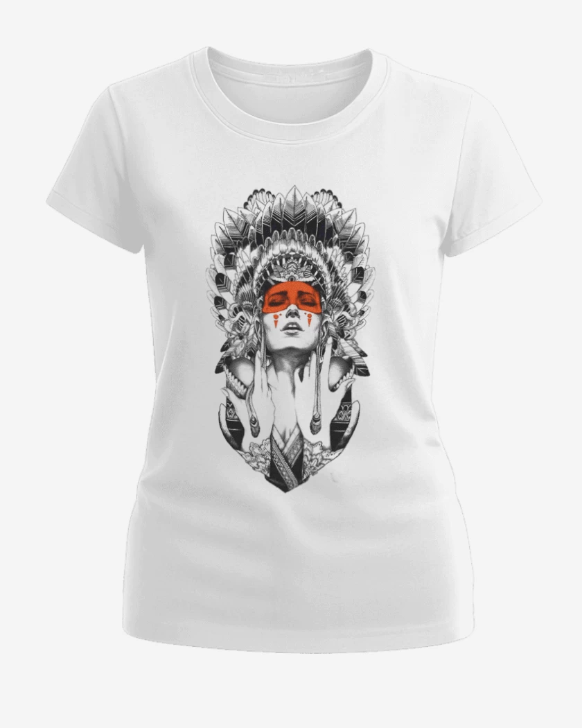 Polera de Mujer Blanco de india 