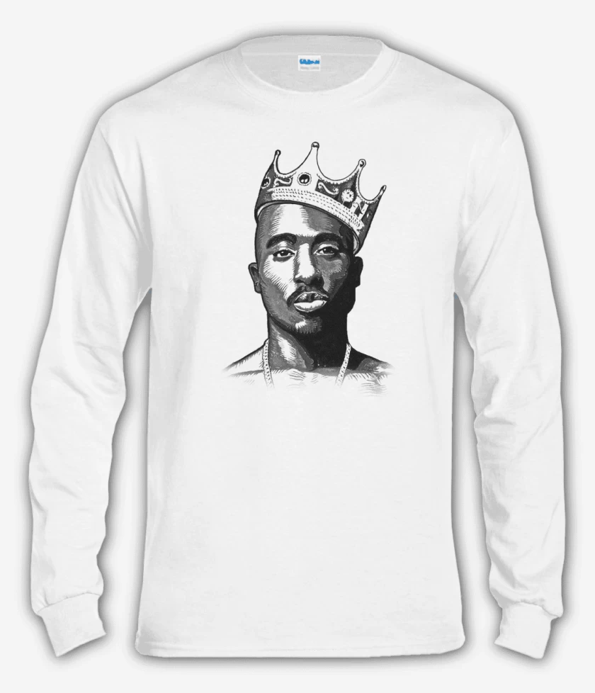 Polera manga larga Blanco de Tupac