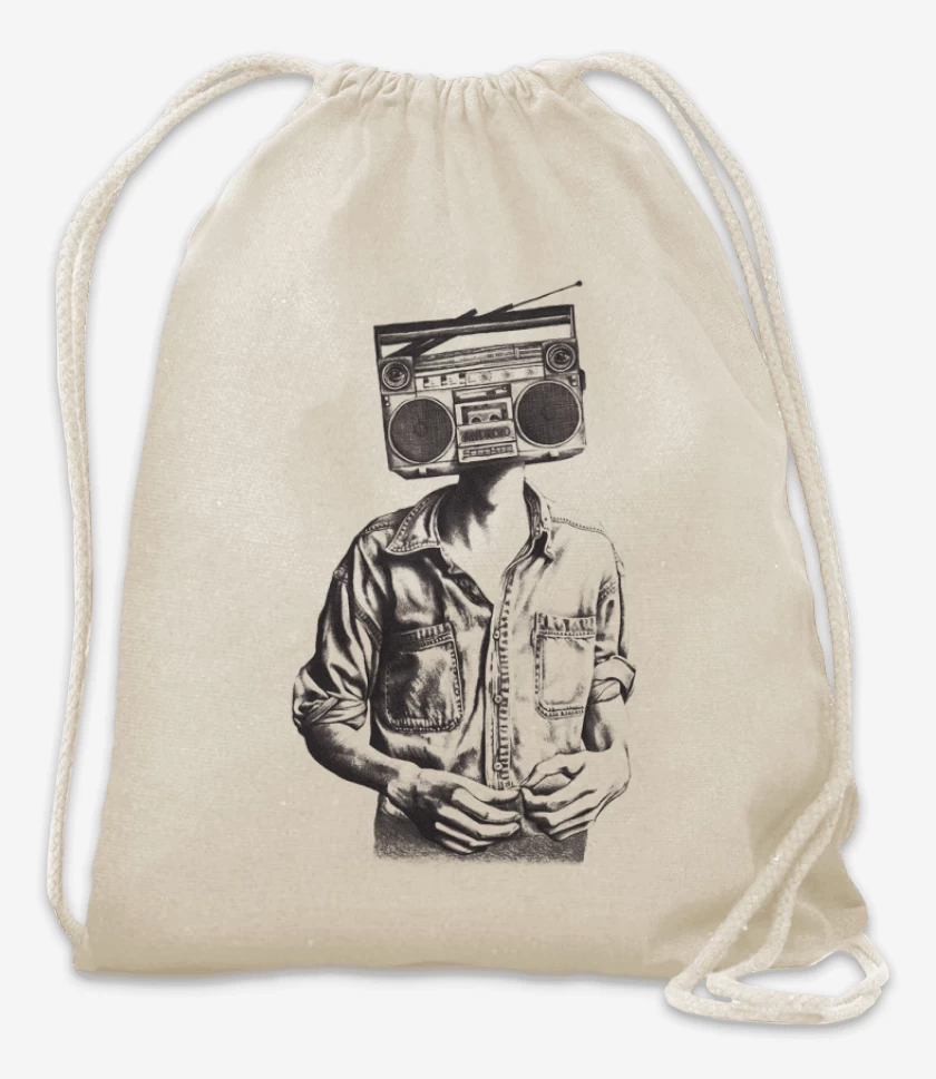 Mochila Blanco de Cabeza de radio