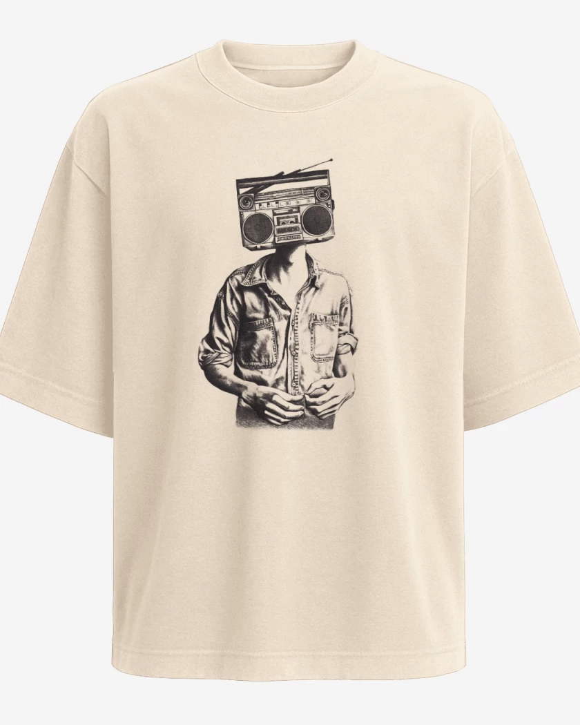 Polera Oversize Cabeza de radio