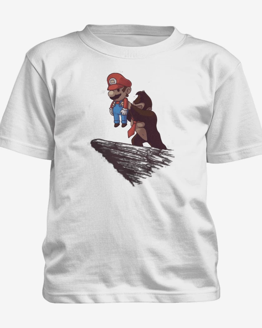 Polera de niño Blanco de Super bigote Don King 