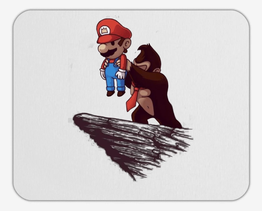 Mousepad Blanco de Super bigote Don King 