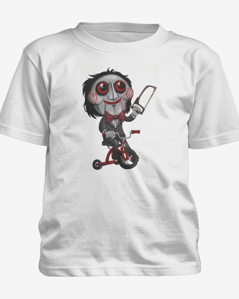 Polera de niño Blanco de Muñeco Saw
