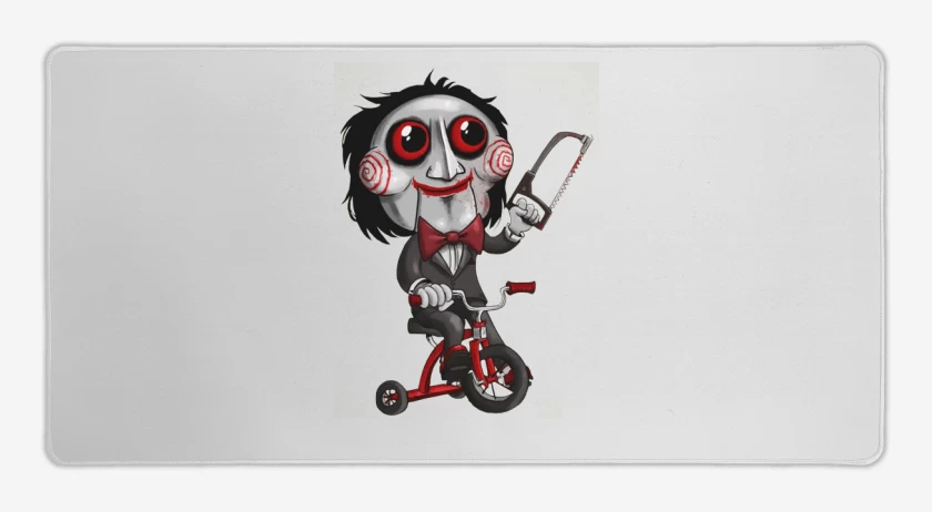 Mouse pad Gamer Blanco de Muñeco Saw