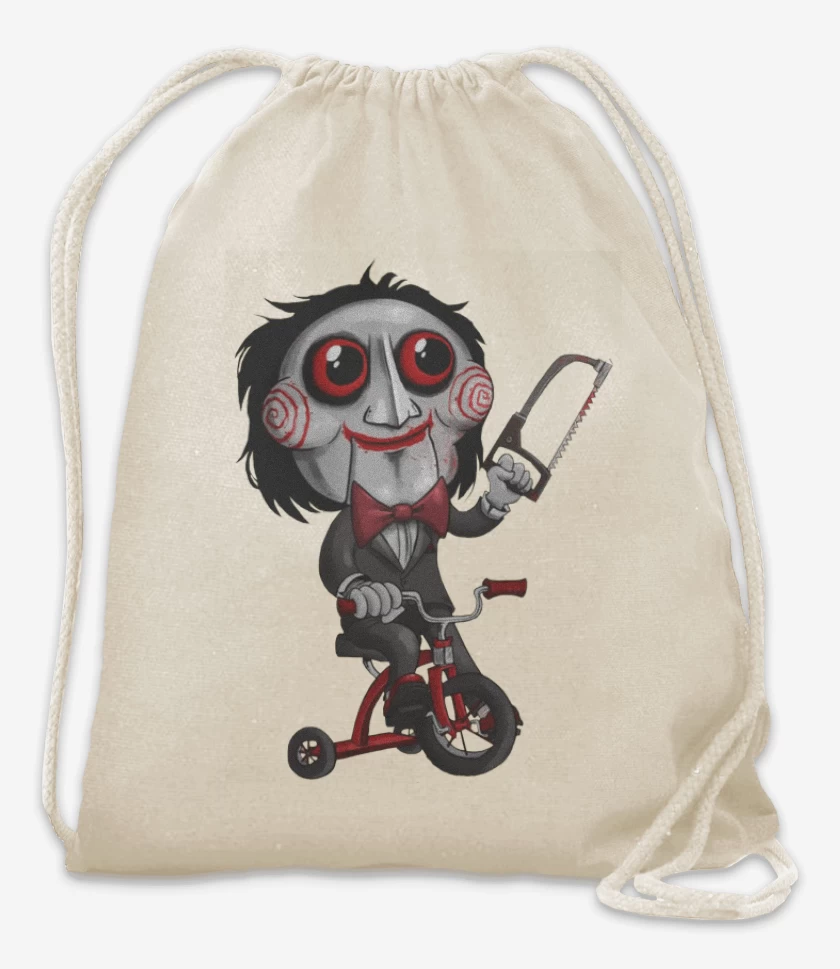 Mochila Blanco de Muñeco Saw