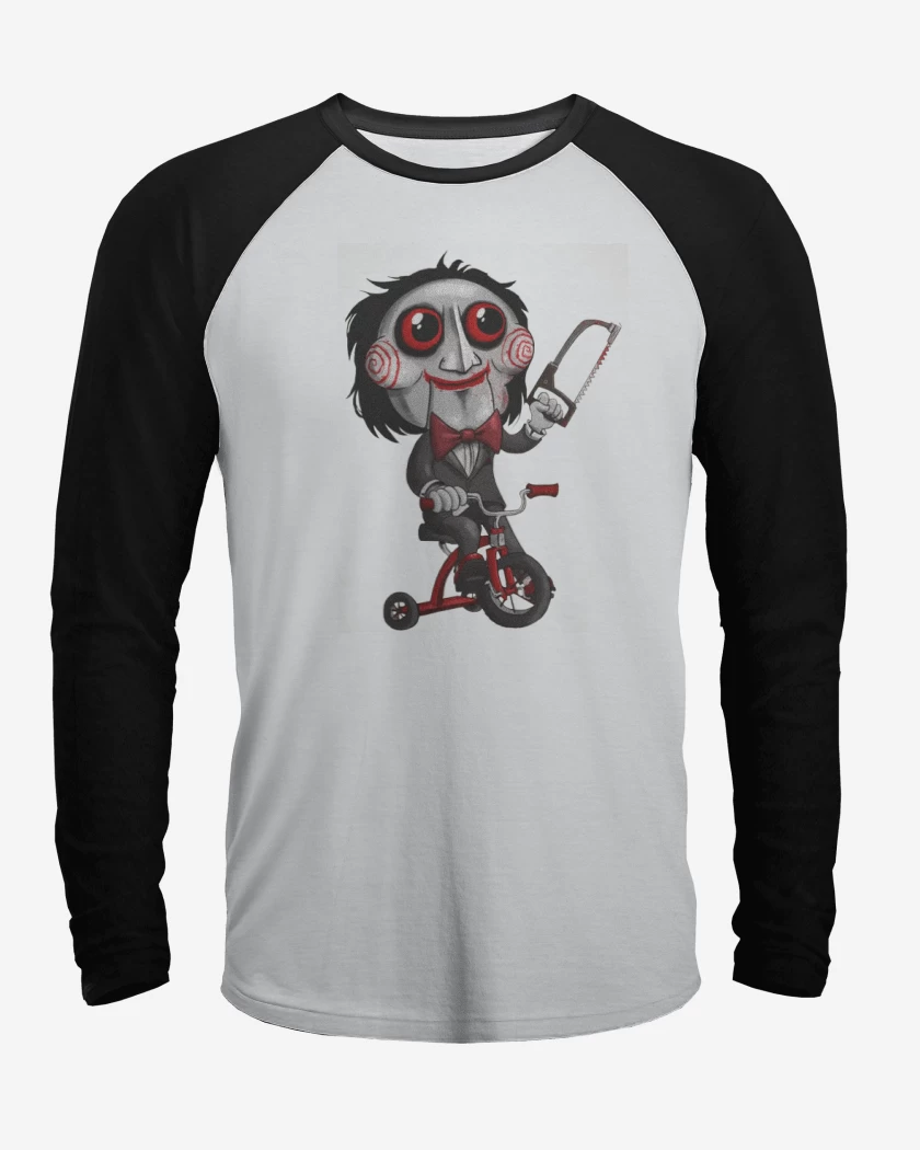 Polera Raglan Muñeco Saw