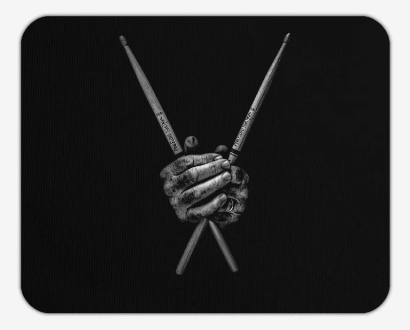 Mousepad Manos baquetas 