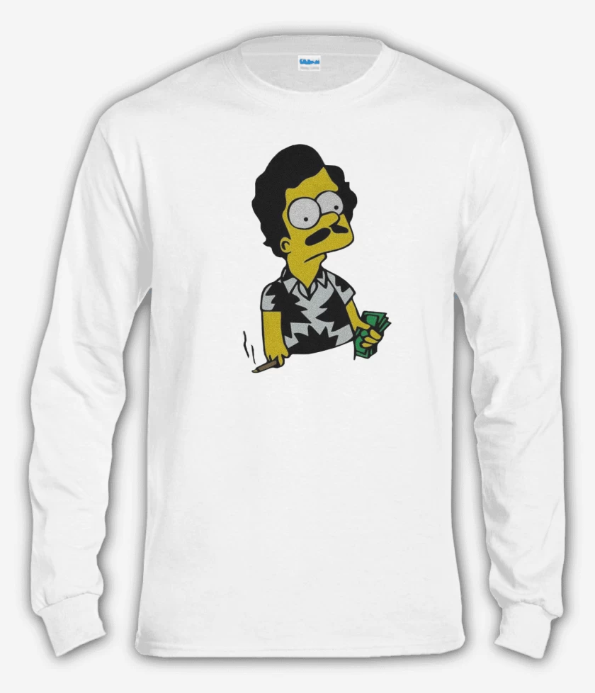 Polera manga larga Blanco de Escobart