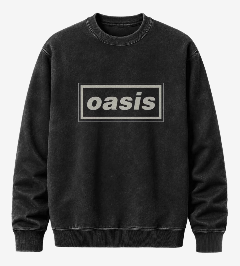 Poleron Polo Acid Wash Negro de oasis 