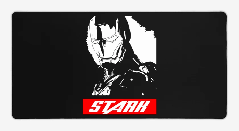 Mouse pad Gamer Negro de Iron Man - Stark