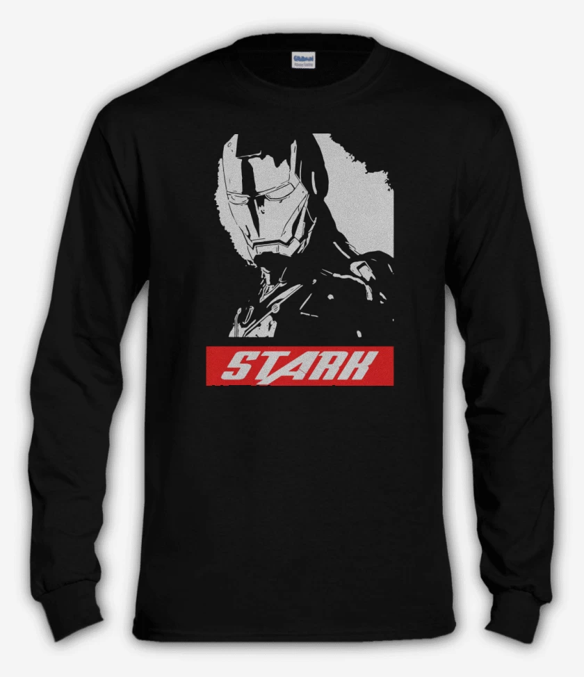 Polera manga larga Negro de Iron Man - Stark