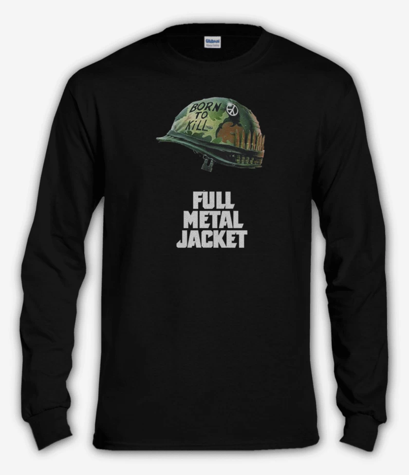 Polera manga larga Negro de Full metal jacket