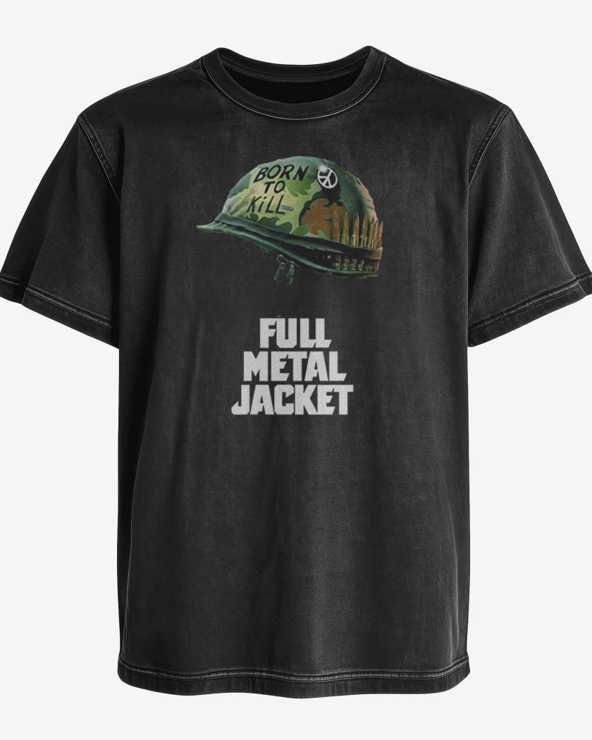 Polera desgastada Negro de Full metal jacket