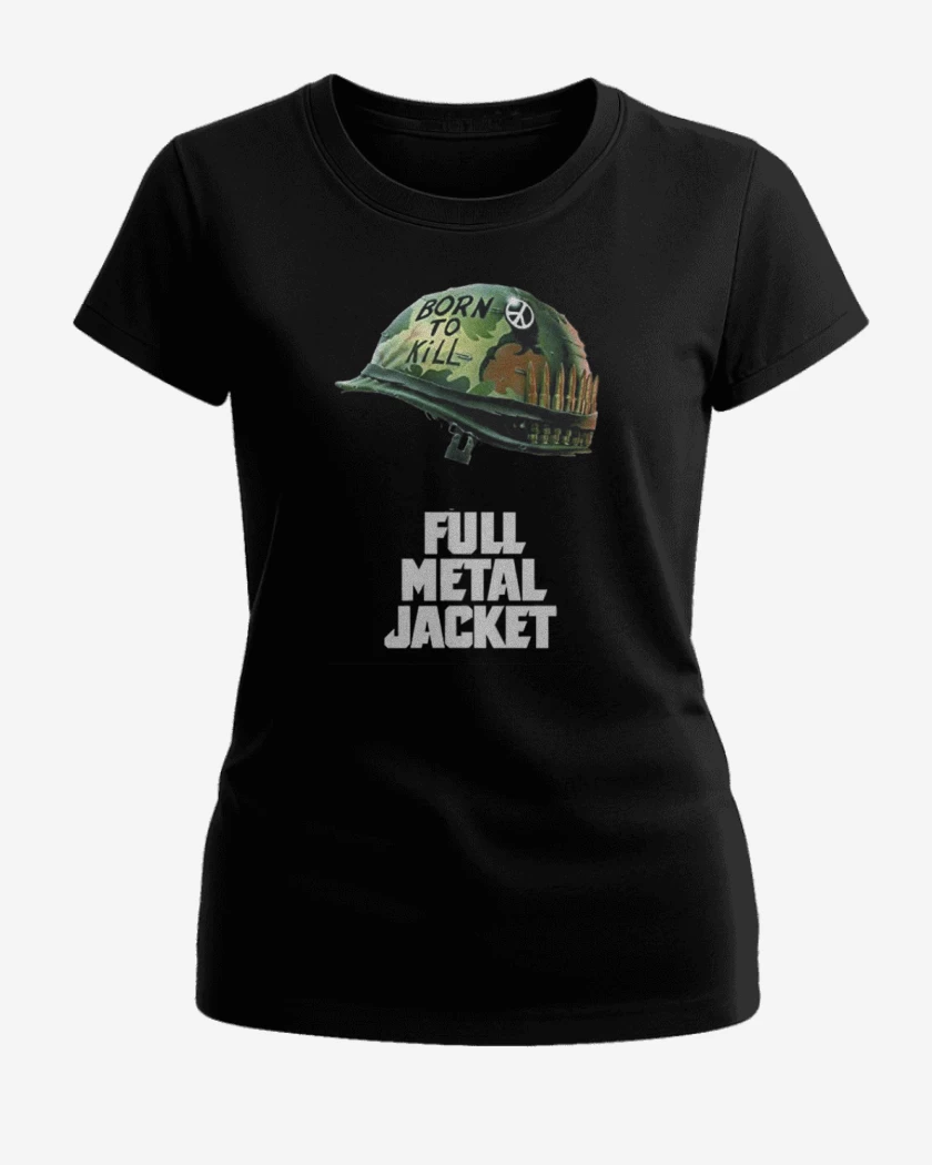 Polera de Mujer Negro de Full metal jacket