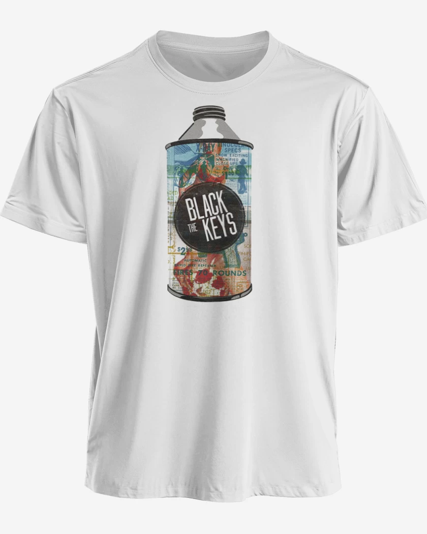 Polera premium Blanco de The black keys  3