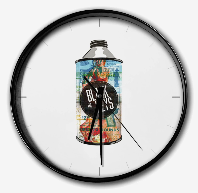 Reloj Blanco de The black keys  3